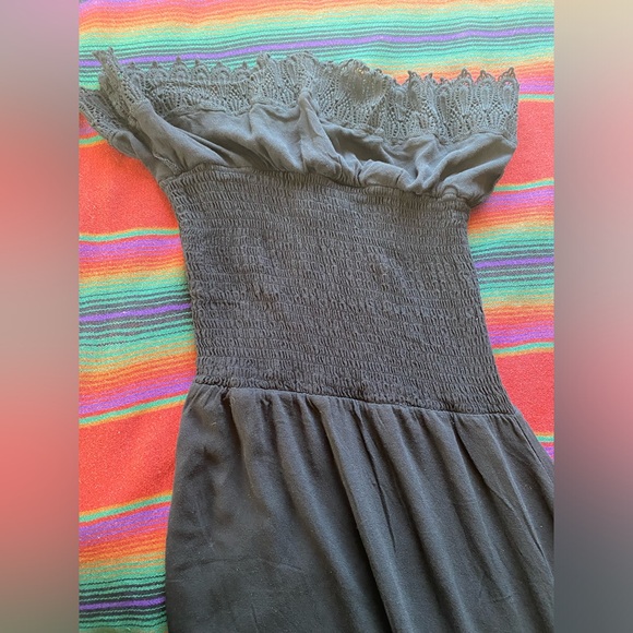 American Rag Black Sleeveless tube Maxi Lace Dress. Small. 100% Rayon. Like New. - Picture 8 of 14